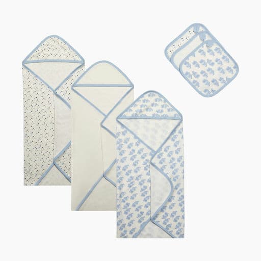 Small Story 6 Piece Bath Time Set - Rain Drops