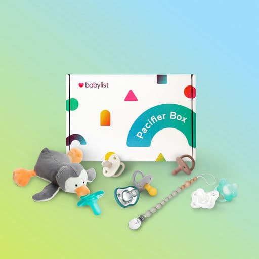 Babylist Pacifier Box (7 Pacifiers + Pacifier Clip)