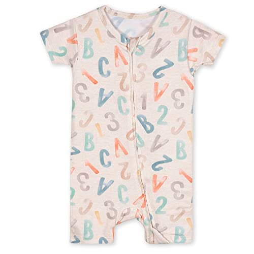 Gerber Unisex Baby Buttery-Soft Short Sleeve Romper