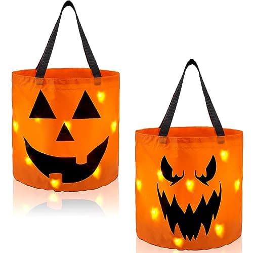 Light Up Pumpkin Bags