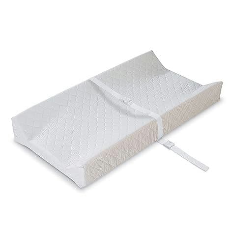 Summer Infant Contoured Changing Pad, 16 x 32 – Comfortable & Secure, With Security Strap And Two High Curved Sides, Easy To Clean