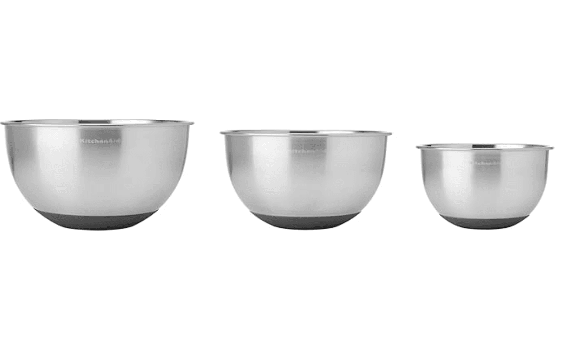 KitchenAid Stainless Steel Mixing Bowls, Set Of 3