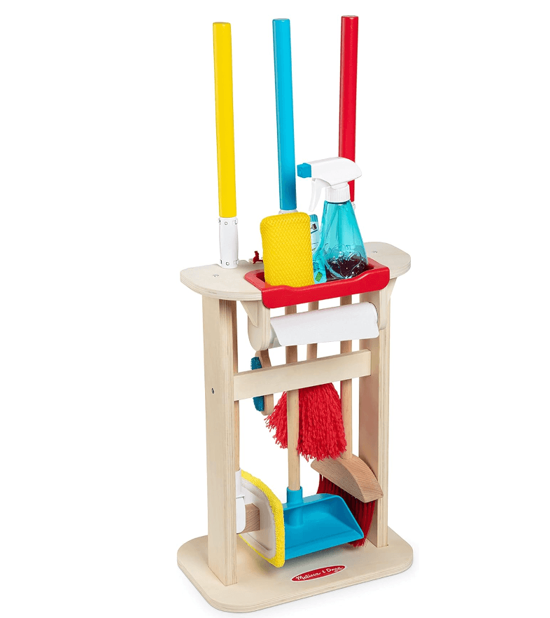 Melissa & Doug Deluxe Sparkle & Shine Cleaning Play Set (11 Pieces) - FSC Certified