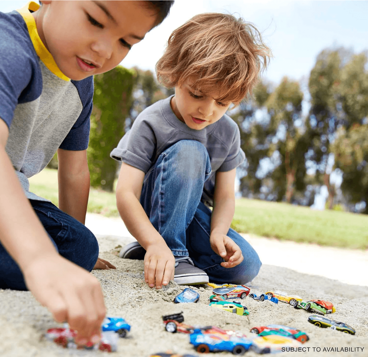 Hot Wheels Set of 10 1:64 Scale Toy Trucks and Cars