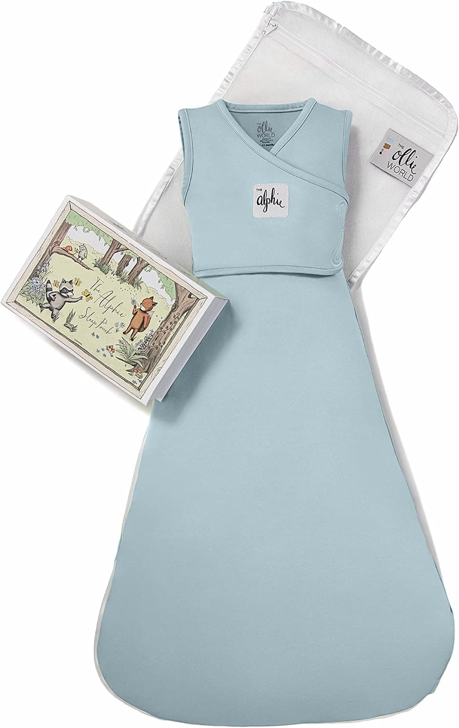 The Ollie World Alphie Sleep Pouch, Made from Custom Patented Moisture-Wicking Fabric, 2-Way Zipper, Sleep Wearable Blanket