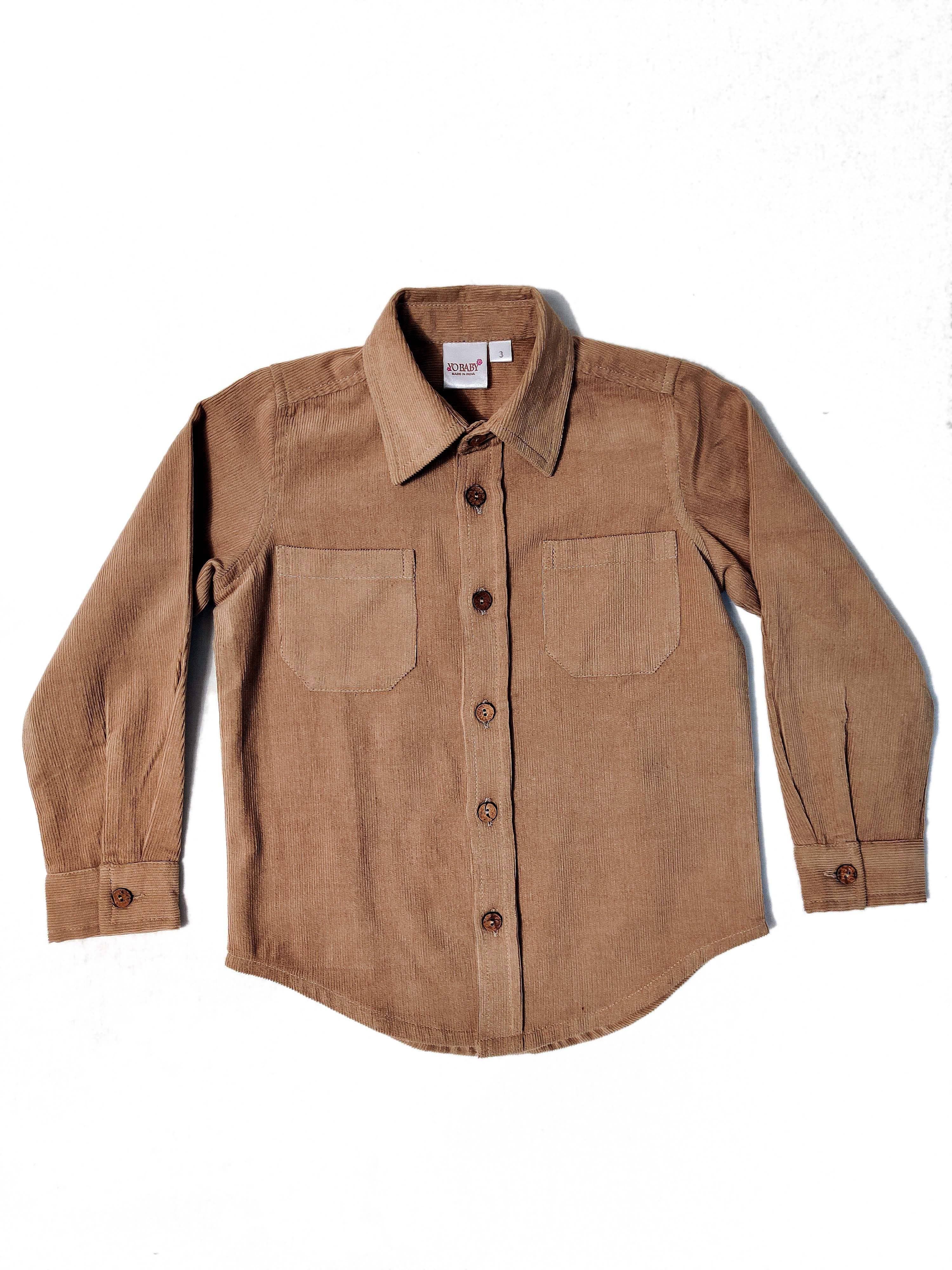 mikey corduroy button down - yo baby