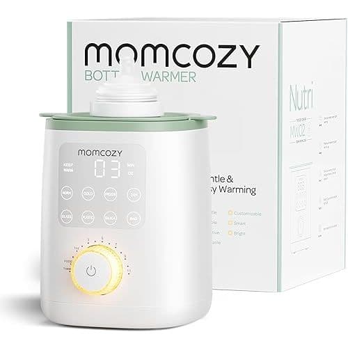 Momcozy Baby Bottle Warmer for Breast Milk Formula Food, Fullest Nutrients Preserved, Fast Heat, Night Light for Nighttime Breastfeeding, One-Touch Easy Use, Newborn Essentials Supplies Gift for Mom