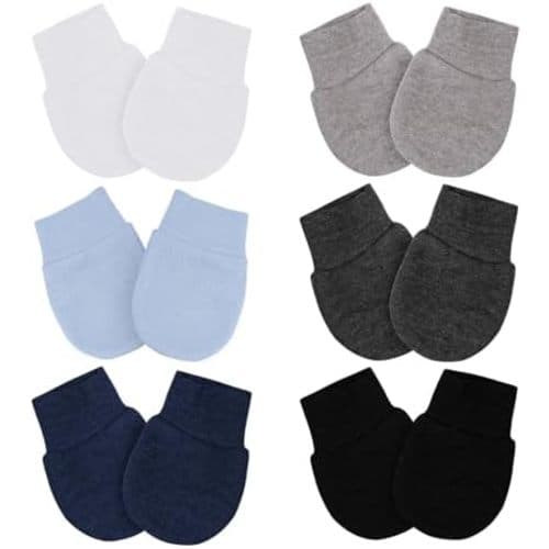 Baby Mittens No Scratch Mittens Infant Soft Gloves Mittens for 0-6 Months Boys Girls